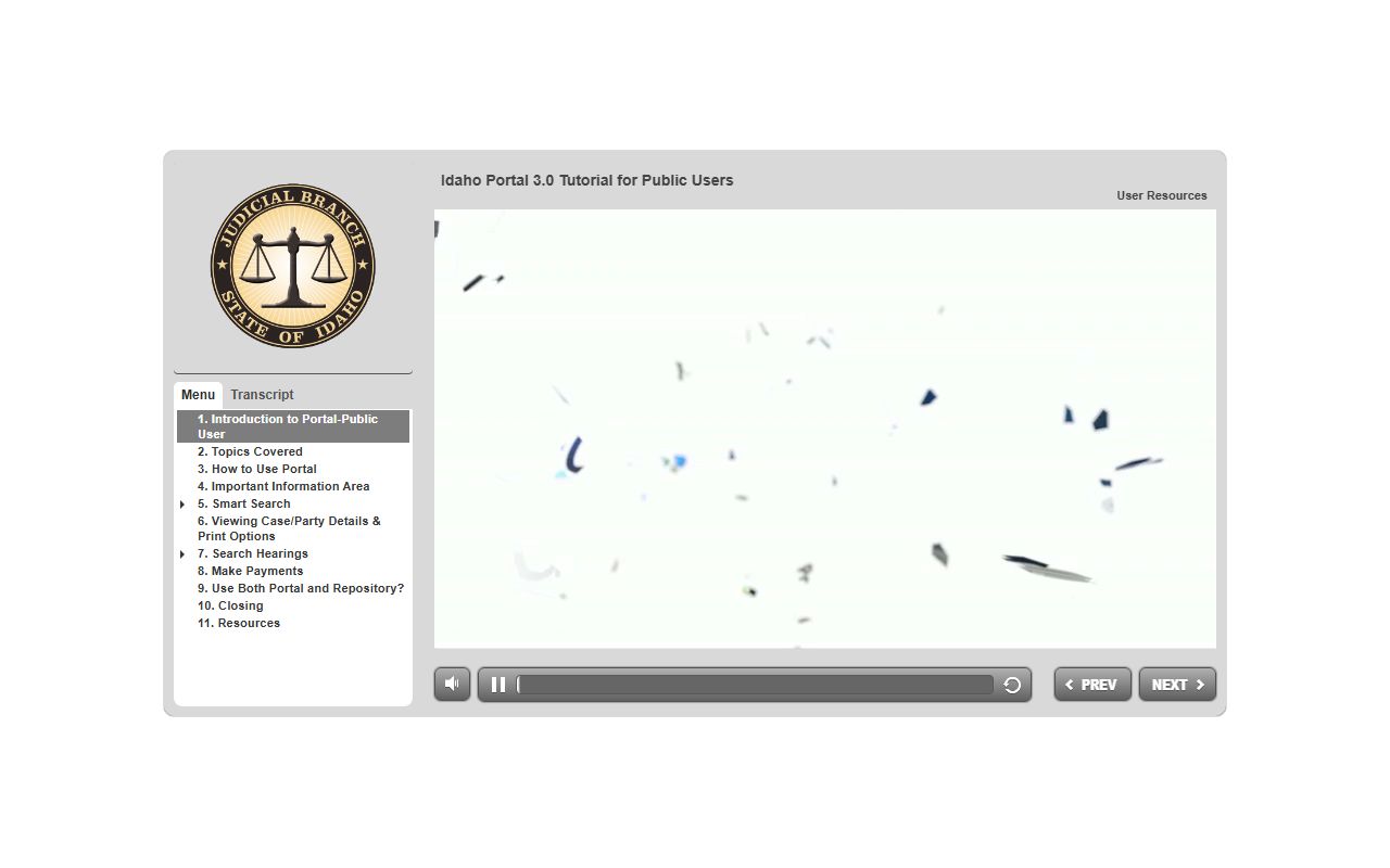 Boundary County court records after arrest iCourt public search tutorial
